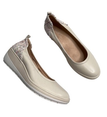 Vionic Womens Jacey Wedge Leather Slip On Comfort Shoes 8.5