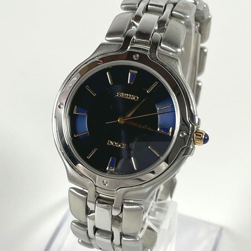 Operational SEIKO DOLCE Seiko Dolce Quartz Blue with Accessories From Japan