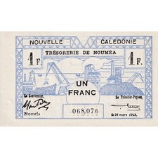 #1190086 Geldschein, Neukaledonien, 1 Franc, 1943, 1943-03-29, KM:55a, UNZ