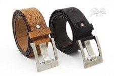 Cintura cuoio uomo donna lavorazione artigianale italiana regolabile alta cm 4