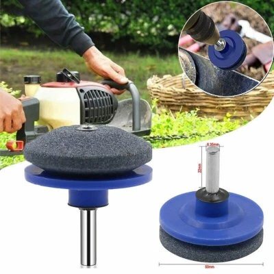 Lawnmower Rotary Blade Garden Tool Sharpener For Rotary Drill 50mm Faster Mowing