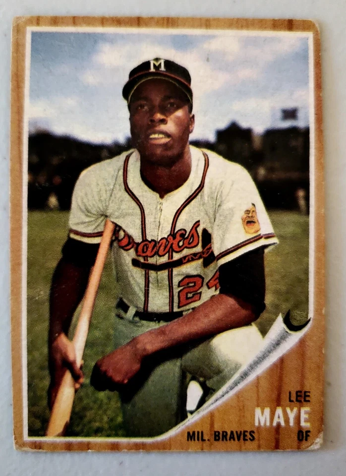 Lot of 9 1962 Topps MILWAUKEE BRAVES vintage baseball JOE ADCOCK, LEE MAYE - Image 4 of 4