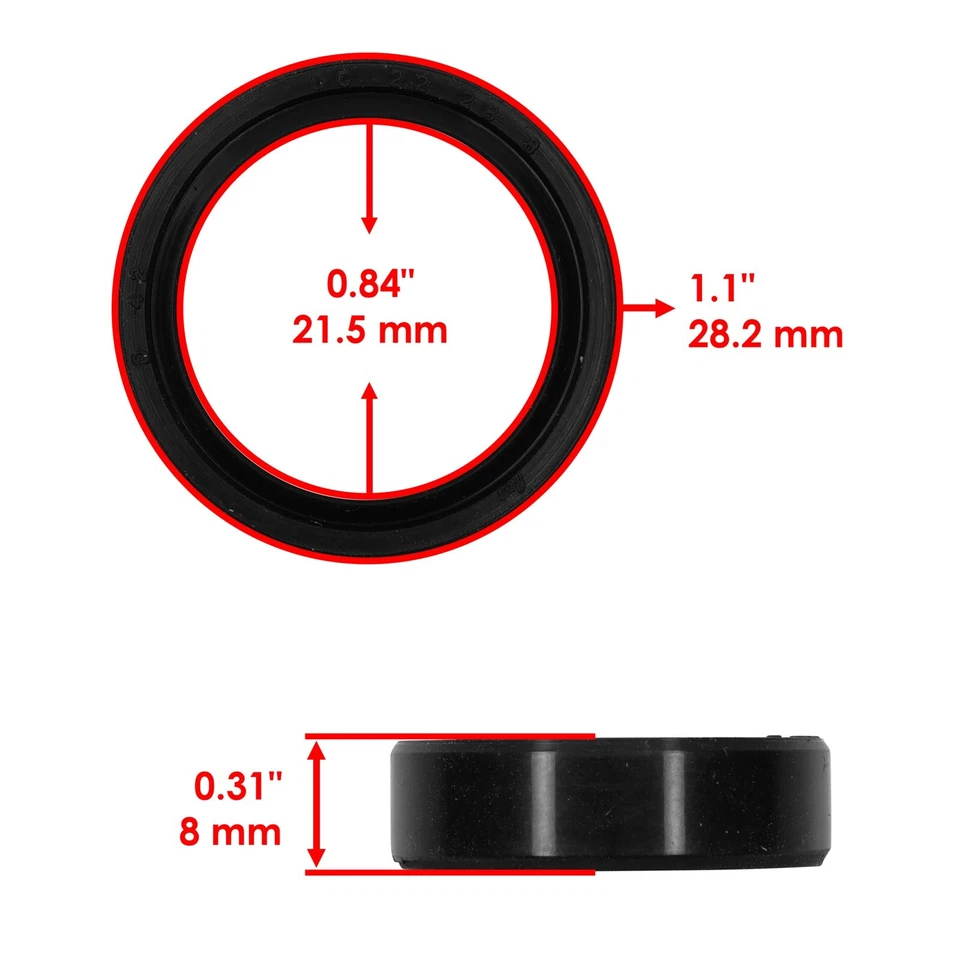 Caltric Rear Swing Arm Oil Seal For Yamaha 93106-22019-00 Dc22-28-8 931062201900 Foto 2 de 4
