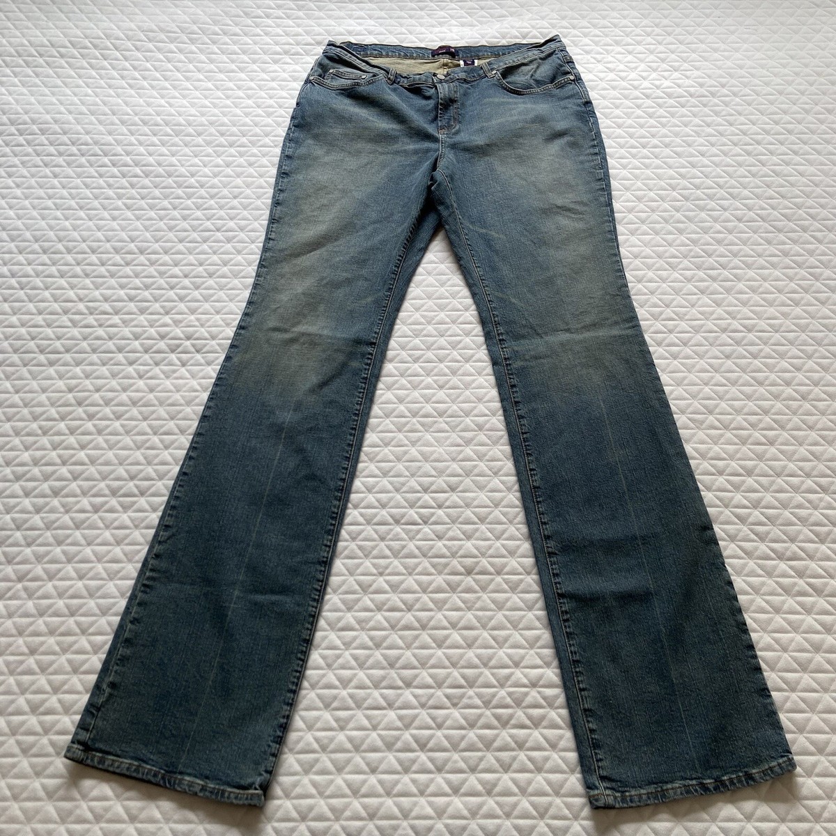 Vigoss Jeans Women’s W43X41L Medium Wash Flare Tall Faded High Rise