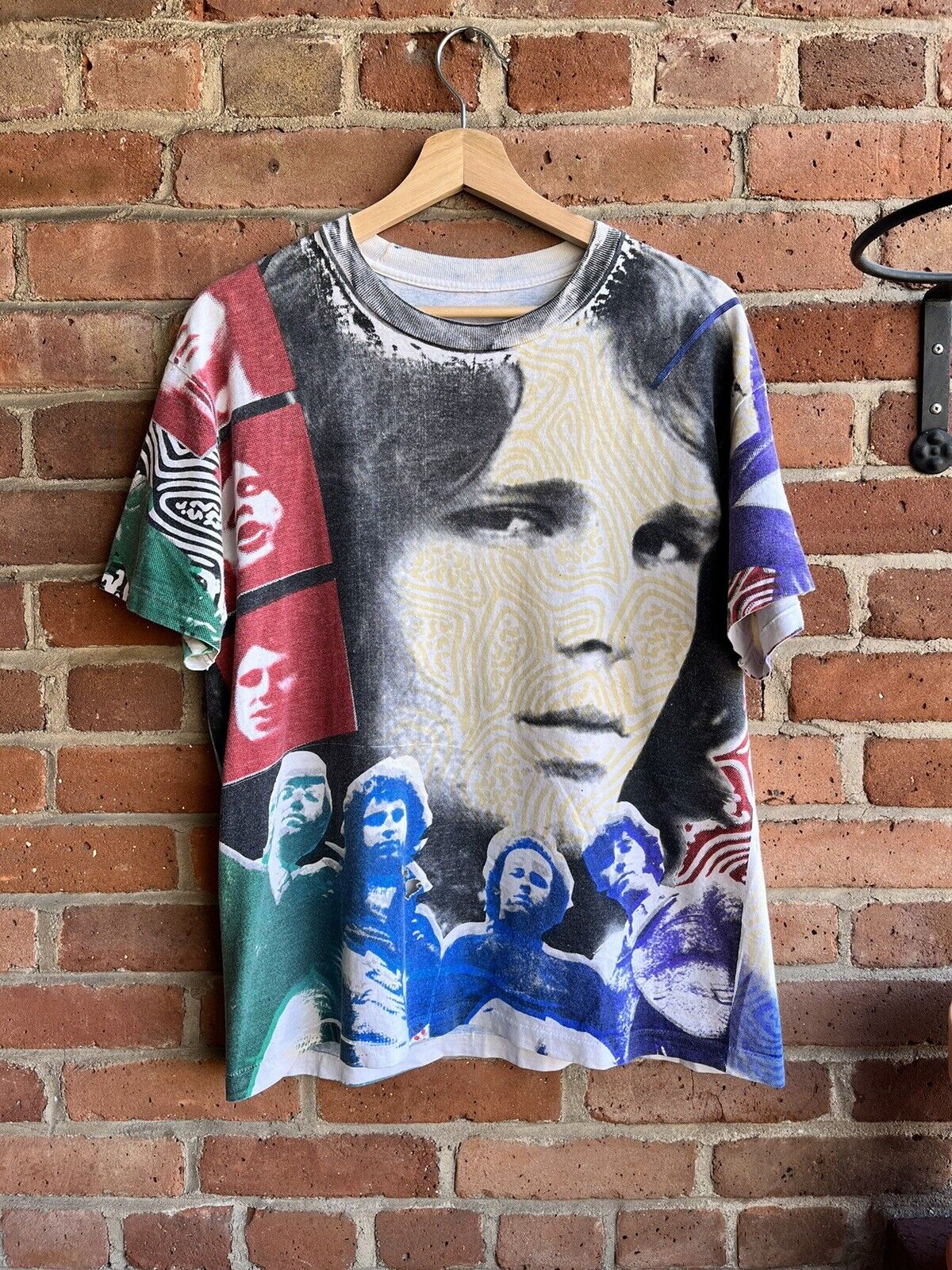 Vintage 90s Jim Morrison The Doors All Over Print… - image 1