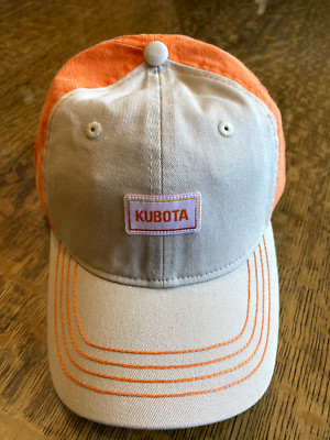 NWT KUBOTA Tractor skidsteer equipment Two-color baseball hat cap