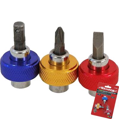 Ratsche Spinner Magnet Bithalter 1/4'' Antrieb Daumenrad 3-teiliges Set CT1605