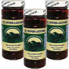 3 x bottles of Lecithin+Ginkgo+OPC+VE 200 Softgels