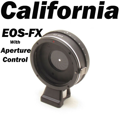 Tripod Canon EOS EF Lens to Fujifilm FX x-Mount Adapter Built-in Aperture Track 