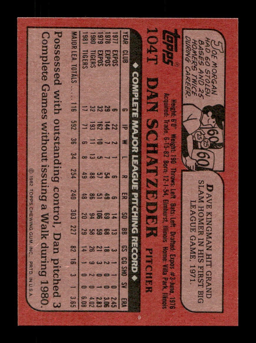1982 Topps Traded 1-132 EX-MT/NM Pick From List All PICTURED - Picture 23 of 501