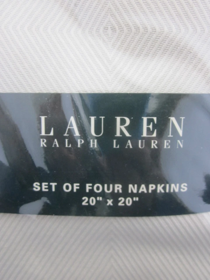 Ralph Lauren Harrison Celadon Servilletas Verdes 20" x 20" Juego de 4 PAQUETE NUEVO Foto 2 de 4