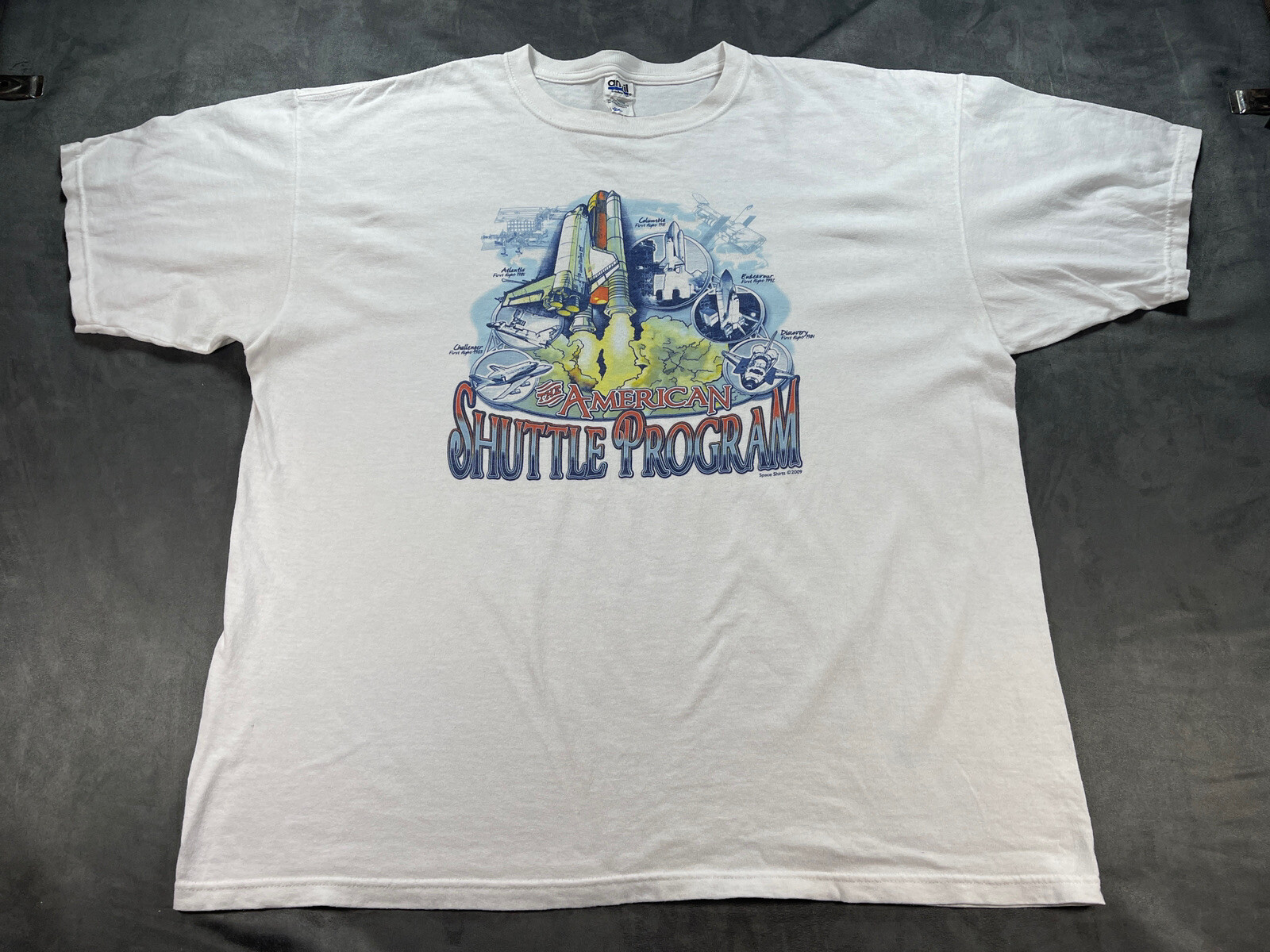 The American Space Shuttle Program White 2XL Shir… - image 1