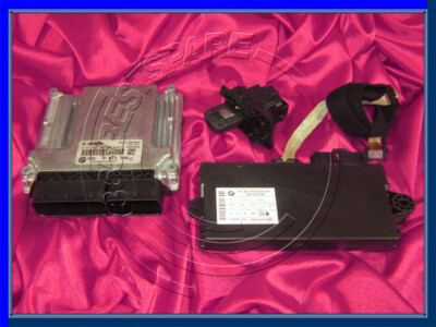 BMW 1 3'er E81 E82 E87 E88 E90 E91 2.0d N47 DIESEL MOTOR SET DDE CAS3 SCHLÜSSEL SCHLOSS