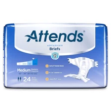 Attends Advanced Incontinence Briefs Adult Diapers With Tabs Heavy Absorbency
