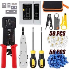 RJ45 Crimp Tool Set For RJ11/RJ12 Crimper Kit CAT5/CAT6 Ethernet Crimping Tools
