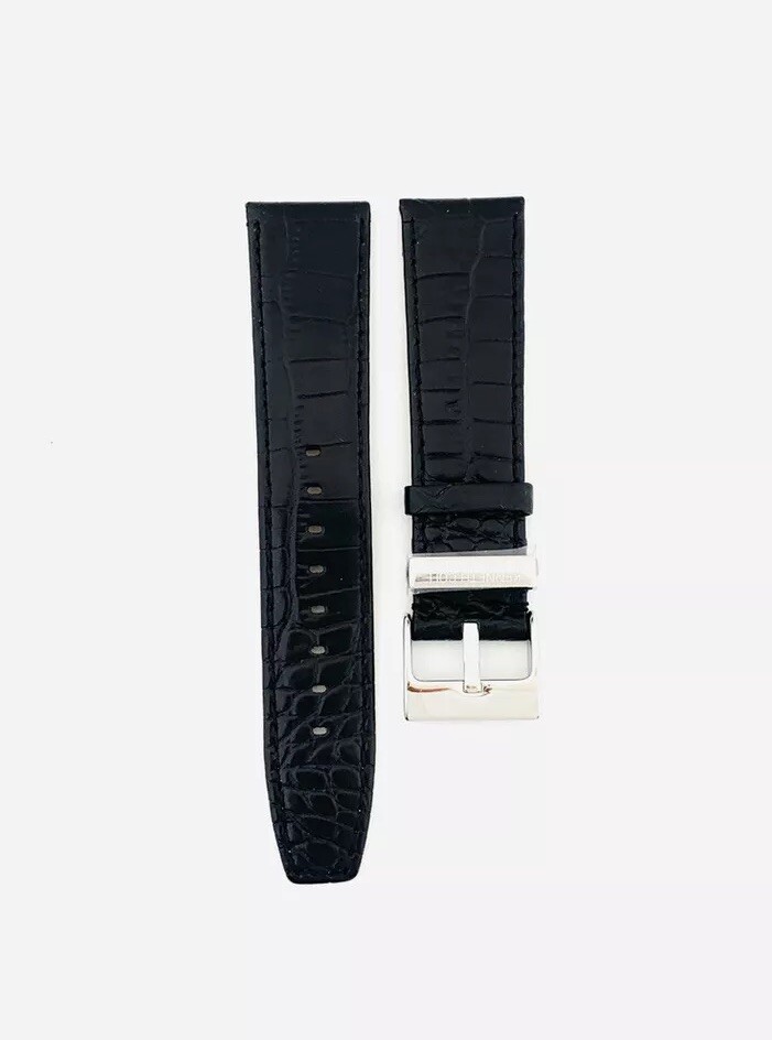 Kenneth Cole Watch Strap, KC1455 Black Leather Strap Kenneth