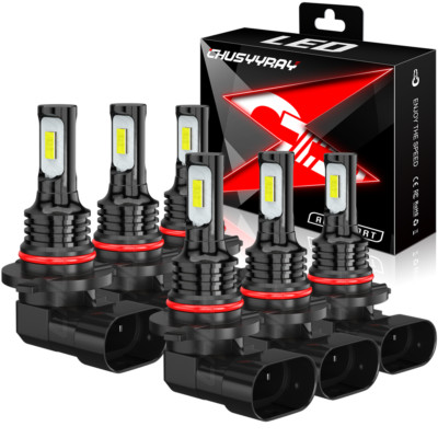 For Jeep Grand Cherokee 2005-2010 Led Headlight Hi/Lo Beam + Fog Light Bulbs Kit
