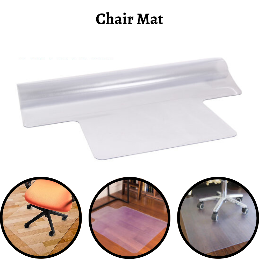 Non Slip Chair Mat Protector PVC Carpet Plastic Clear Floor For Home