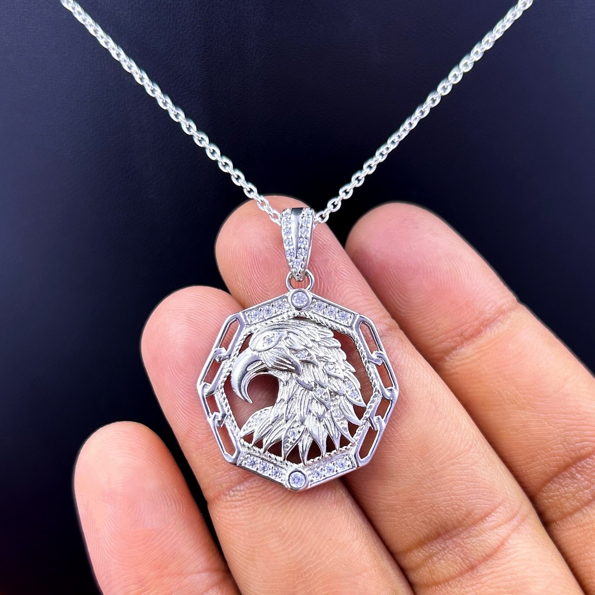 Solid 925 Sterling Silver Hip Hop Pendants,Hip Hop Pendants, Iced Out Hip  Hop