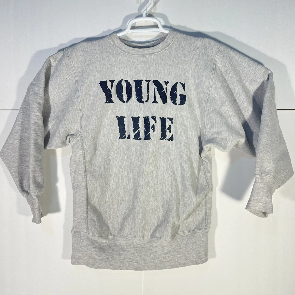 Vintage Young Life Champion Reverse Weave Crewneck 80s 90s Christ Ministry Large