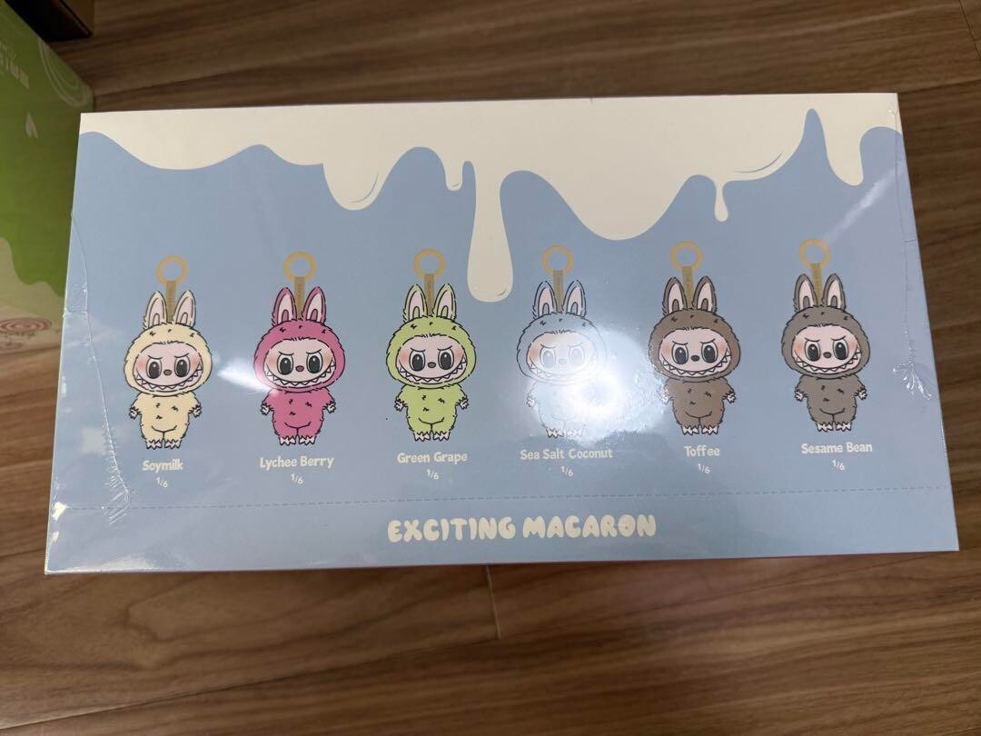 POPMART LABUBU THE MONSTERS Exciting MACARON 6 Types set Box POPMART LABUBU THE MONSTERS Exciting MACARON 6 Types set Box