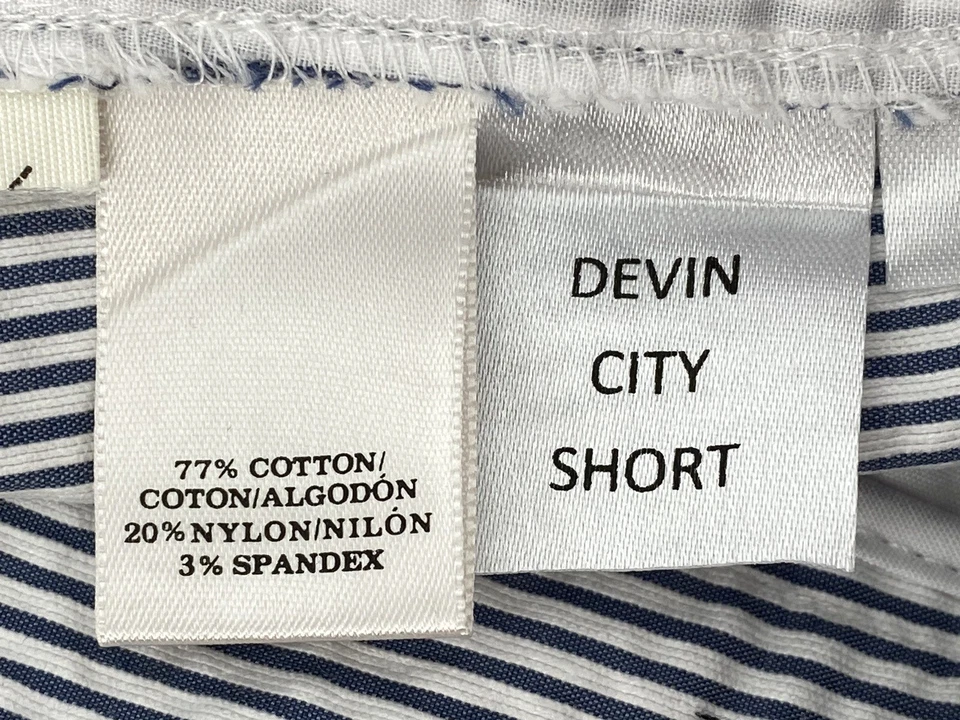 Pantalones cortos Ann Taylor Devin City a rayas azules y blancas con bolsillos cosidos para mujer talla 2 Foto 4 de 4