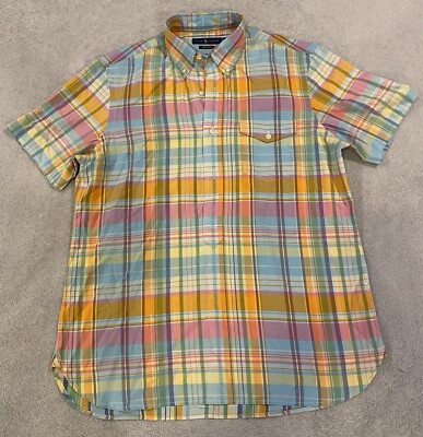 Ralph Lauren Short Sleeve Button Down Shirt Beach Twill Medium