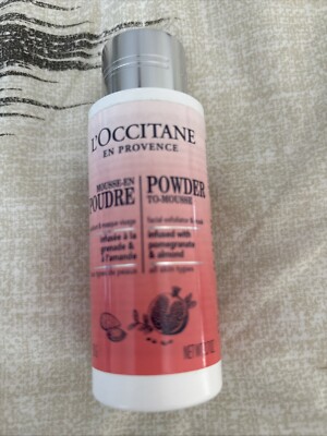 L'Occitane Powder-To-Mousse Facial Exfoliator & Mask 50g / 1.7oz NEW