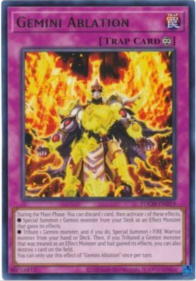 #ad Yu Gi Oh 3X Gemini Ablation TOCH EN019 Unlimited NM M NEW $0.99