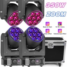 7X50W RGBW LED Zoom Moving Head Stage Lighting DJ DMX Beam Bar Disco Party Light