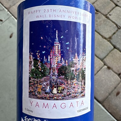 HTF Disney 25th Anniversary Poster Yamagata Main Street Cinderella