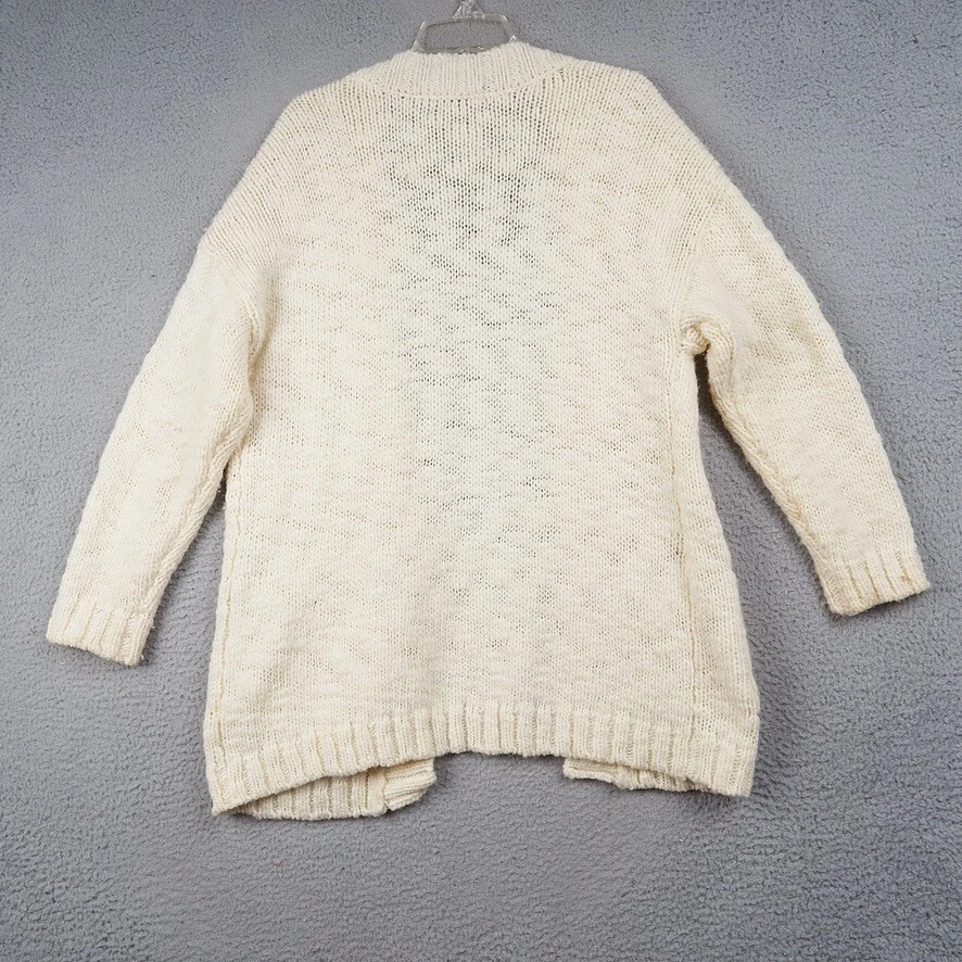 Cárdigan Sanctuary para mujer XS marfil grueso tejido mezcla de lana de gran tamaño Foto 3 de 4