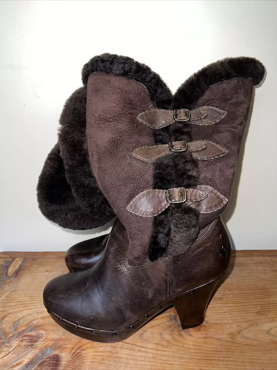 Frye boots with fur clearance inside