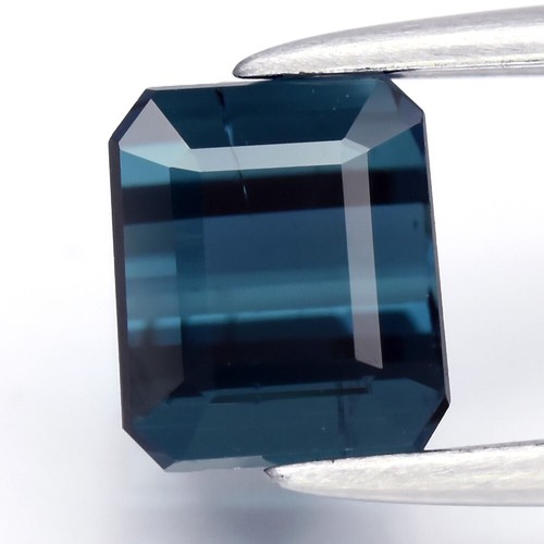 ๐ 1.13ct 5.5x4.7mm Octagon Natural Blue Tourmaline - Unheated Mozambique Gem