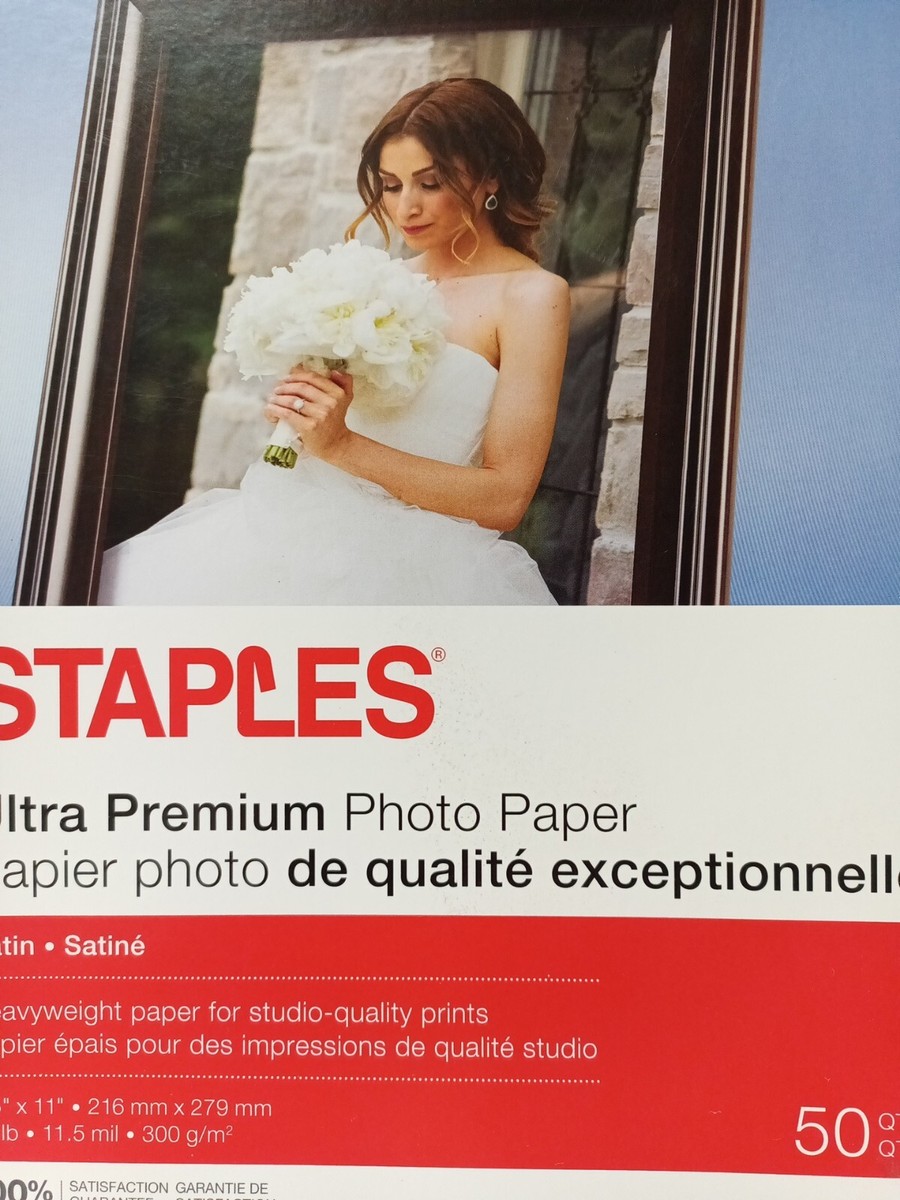 Staples Supreme Satin Photo Paper 8.5