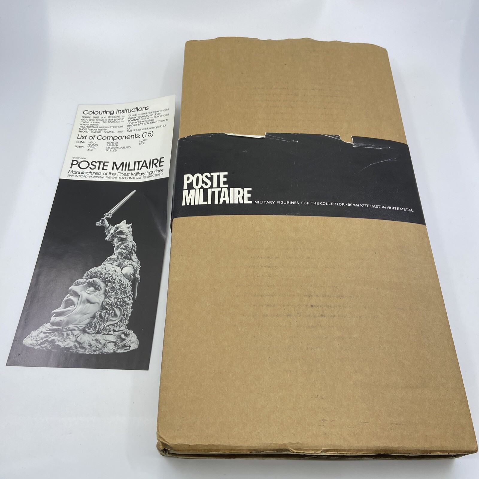 Figurine 90mm Poste Militaire SP/1 Giant en métal pour vitrine d'exposition
