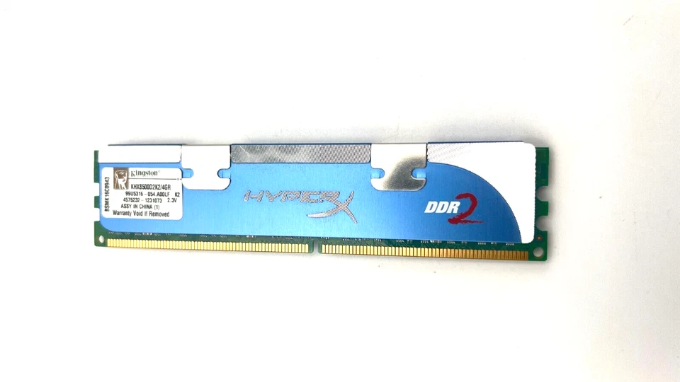 Kingston KHX8500AD2K2/4GR 2Gb PC2-8500 1066Mhz DDR2 Memoria RAM de Escritorio (4488) Foto 2 de 4