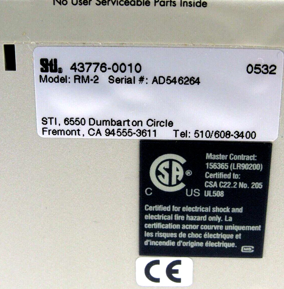 NEW SCIENTIFIC TECHNOLOGIES INC. 43776-0010 STI SAFETY DNI RELAY RM-2 437760010 - Image 3 of 4
