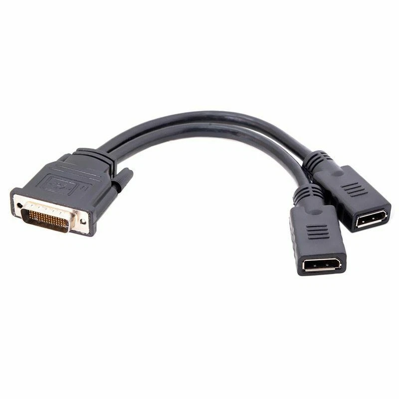 15x DMS-59 Pin Male to Dual DP Displayport Female Splitter Extension CableS - Image 2 of 4