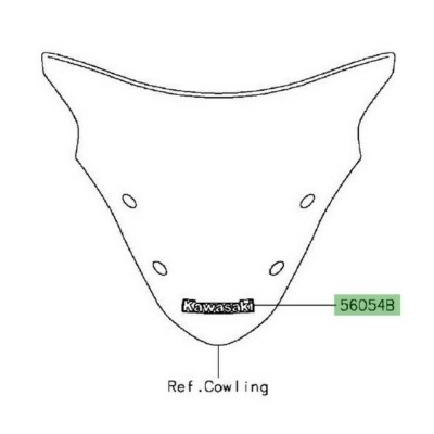 NINJA H2 GENUINE #KAWASAKI Z1000SX TOURER WINDSCREEN VISOR SHIELD