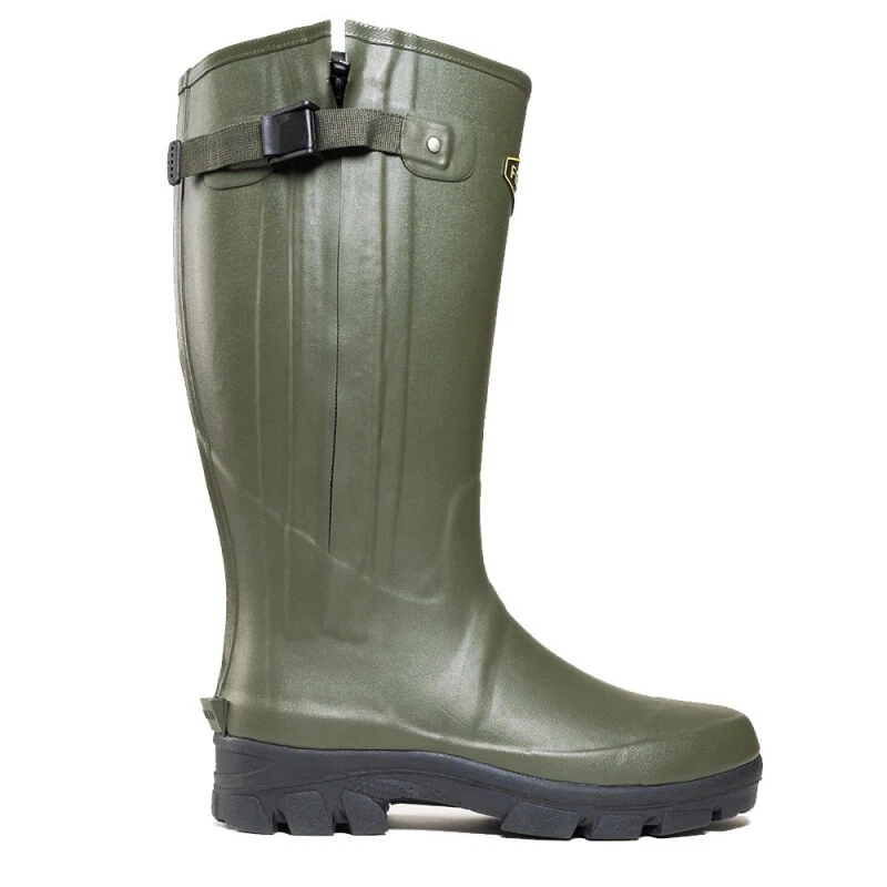Fencham Verone 5mm Neoprene Waterproof Wellies – Zipped Hunting Country Boots - Image 2 of 4