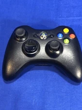 Black Xbox 360 OEM Wireless Controller - Very Good Condition Tested Working
