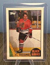 1987-88 Topps - Al Secord Blank Back - RARE!