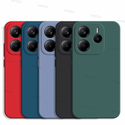 Soft Liquid Silicone Phone Case Compatible with Xiaomi Redmi Note 14 4G Shockpro