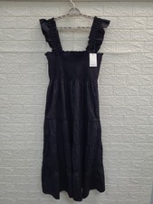 New Quince 100% Organic Cotton Poplin Smocked Midi Dress Women's US Size XL