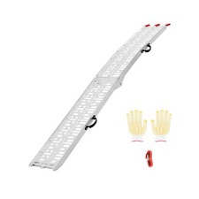 Uimoso Rampe in alluminio 340 kg, robuste rampe di carico con maniglie, 1 pezzo
