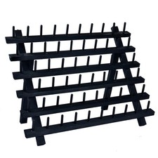 NW Colorful 60-Spools Wooden Thread Holder Sewing 15.74x12.59 inches, Black