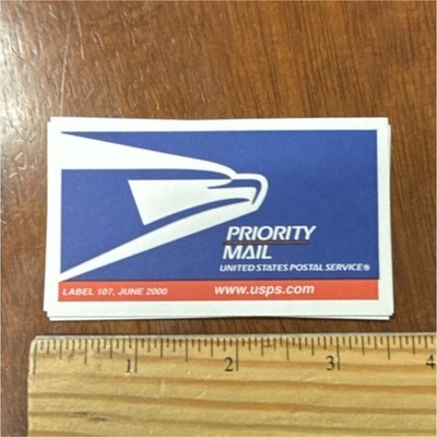 United States Postal Service Priority Mail Sticker Label 107 June 2000