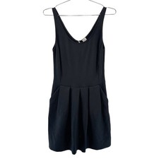 ARITZIA WILFRED Minimalist Chic Sleeveless Mini Little Black Dress • 10 • black