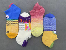 4 pairs BOMBAS Women's All-Purpose Ankle socks Size Medium 8-10.5 4 Colors